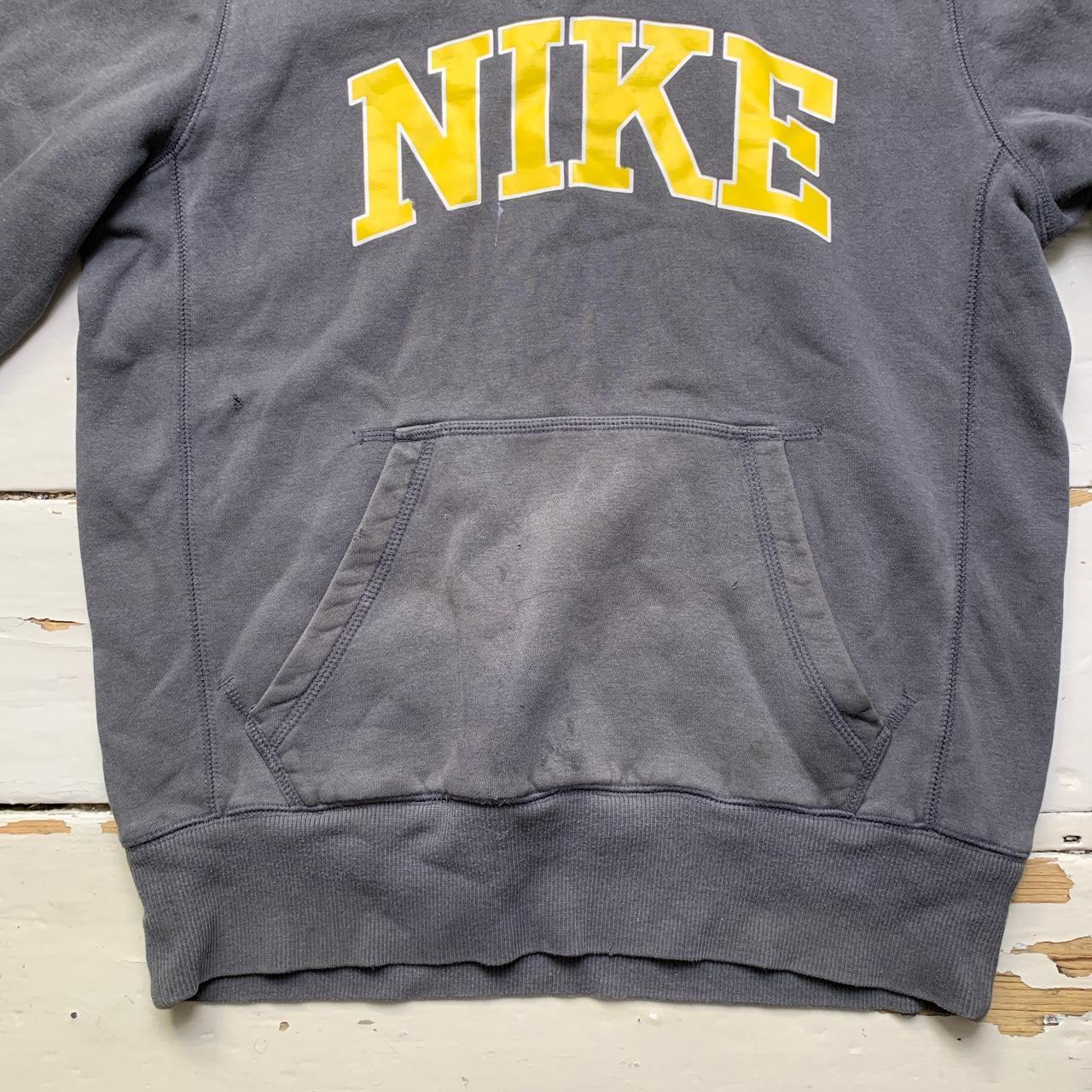 Nike Athletic Department Vintage Grey and Yellow Hoodie