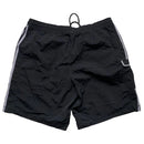 Adidas Vintage Shell Track Pant Cargo Shorts Black and Silver (2XL)