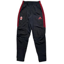 Adidas AC Milan Black and Red Shell Trackpant Bottoms (XS)