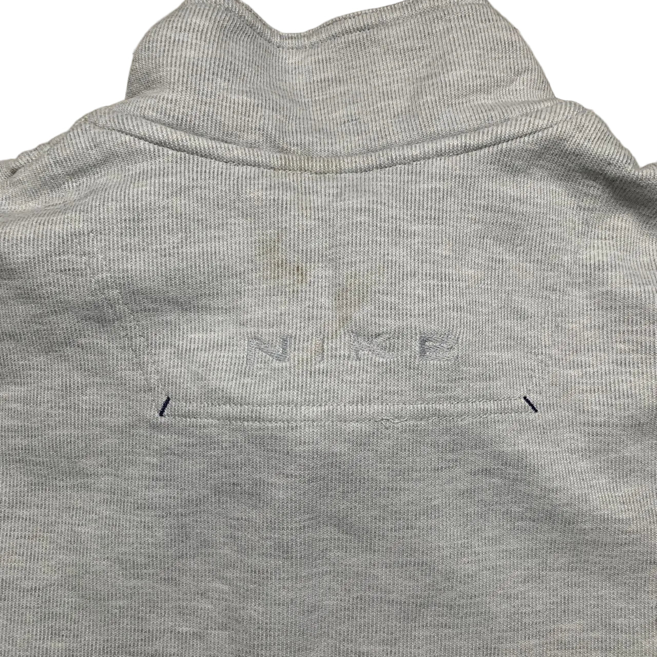 Nike Vintage 90’s Quarter Zip Grey Navy and Yellow Jumper (XL)