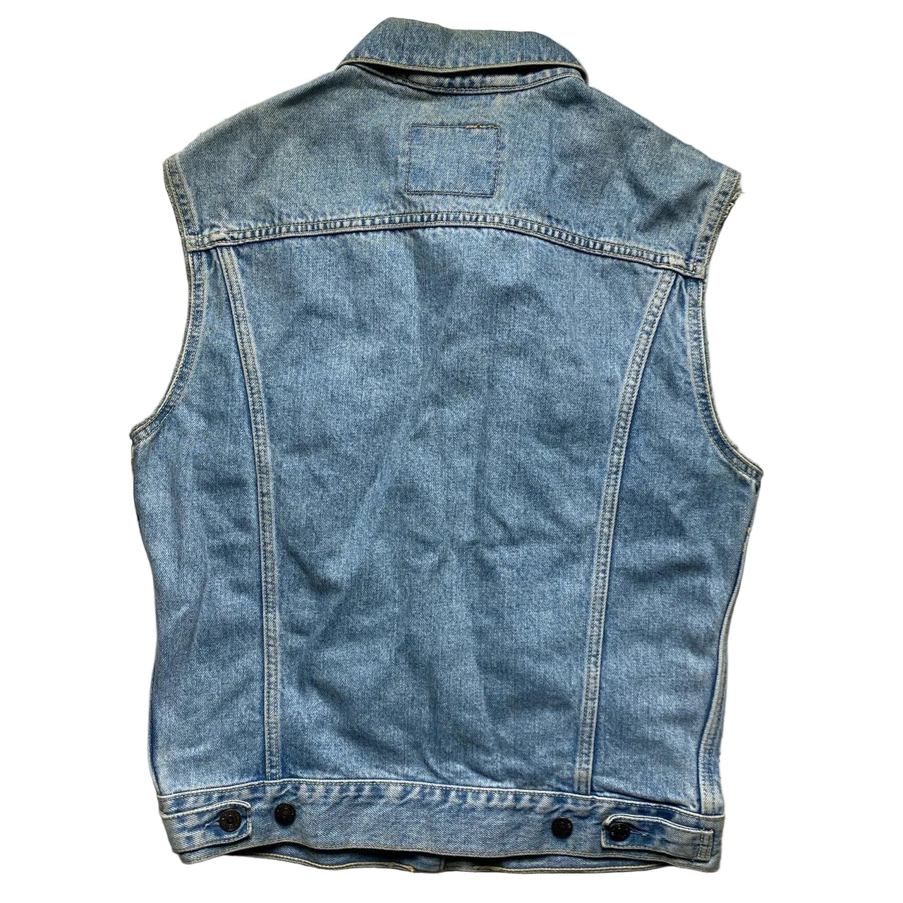 Levis 70503 Light Blue Vintage Sleeveless Denim Jacket Gilet (S)