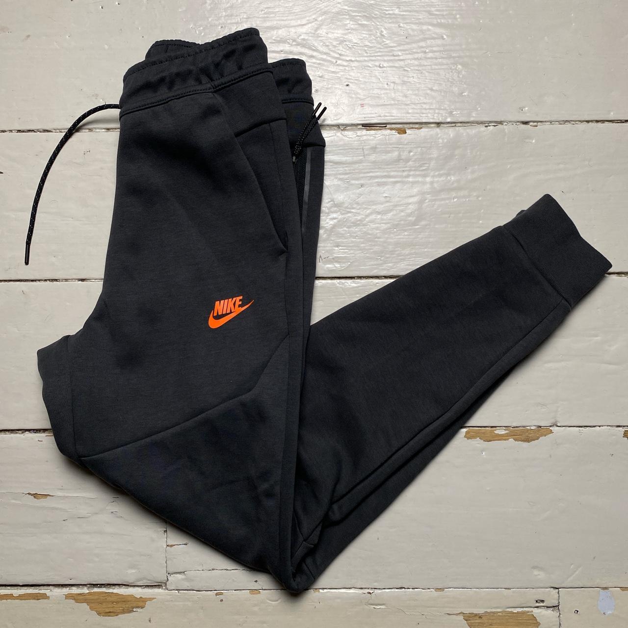 Nike Tech Fleece New Season Grey and Orange Joggers