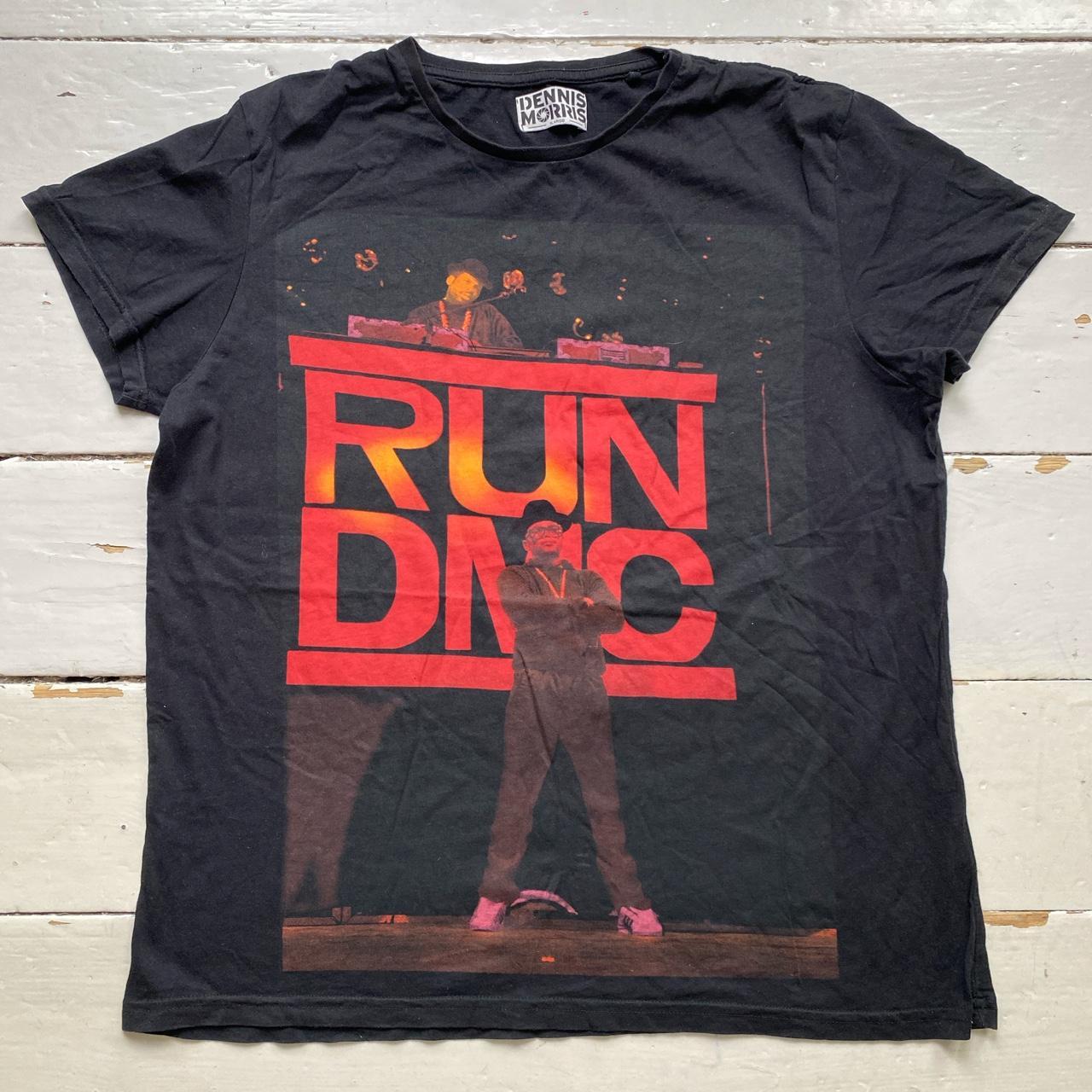 RUN DMC Vintage Dennis Morris Black and Red T Shirt