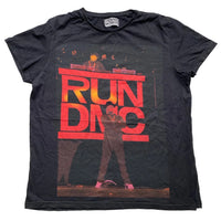 RUN DMC Vintage Dennis Morris Black and Red T Shirt (XL)