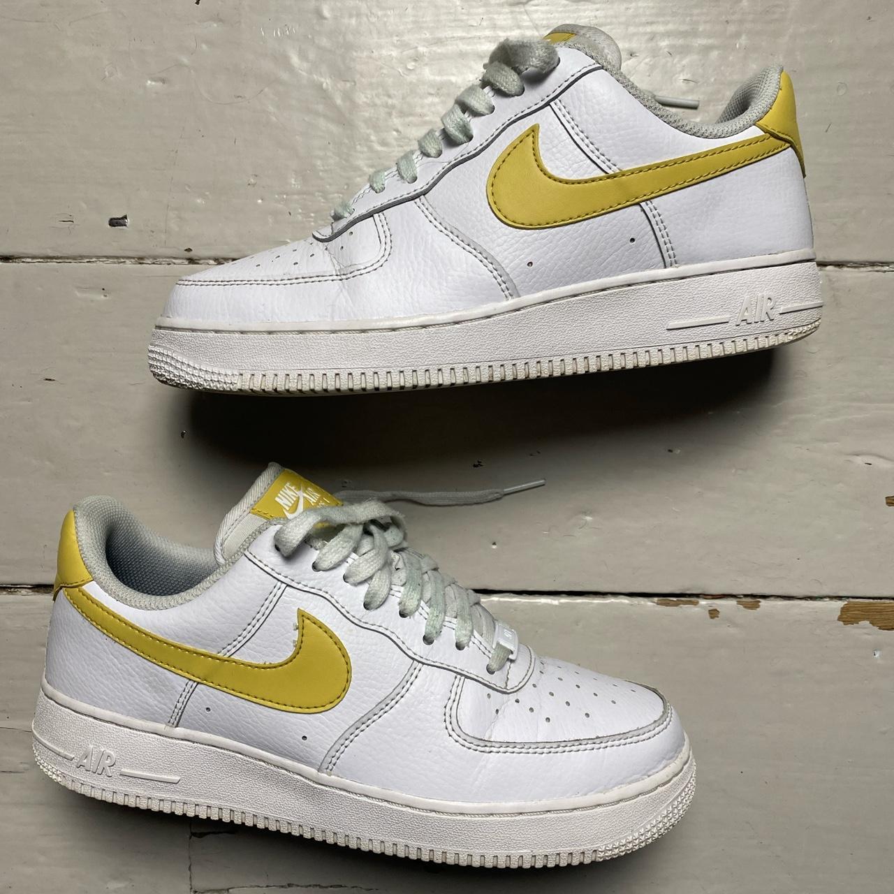 Nike Air Force 1 White and Yellow