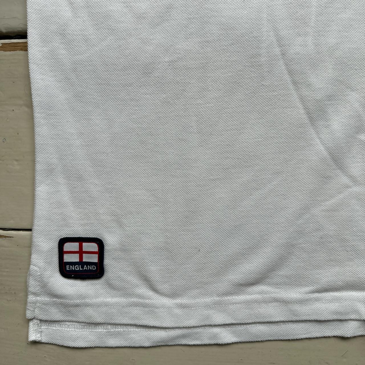 England Admiral Vintage White Polo Shirt