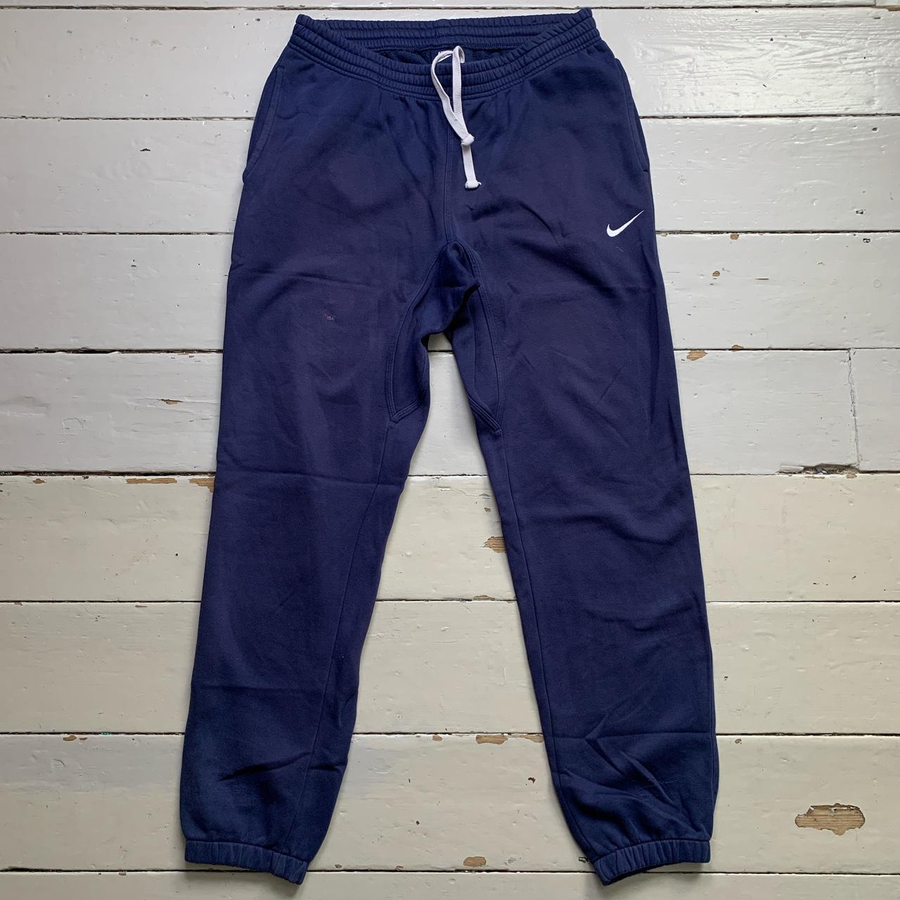 Nike Swoosh Navy and White Baggy Joggers