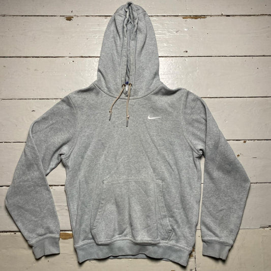 Nike Swoosh Hoodie Grey and White Swoosh