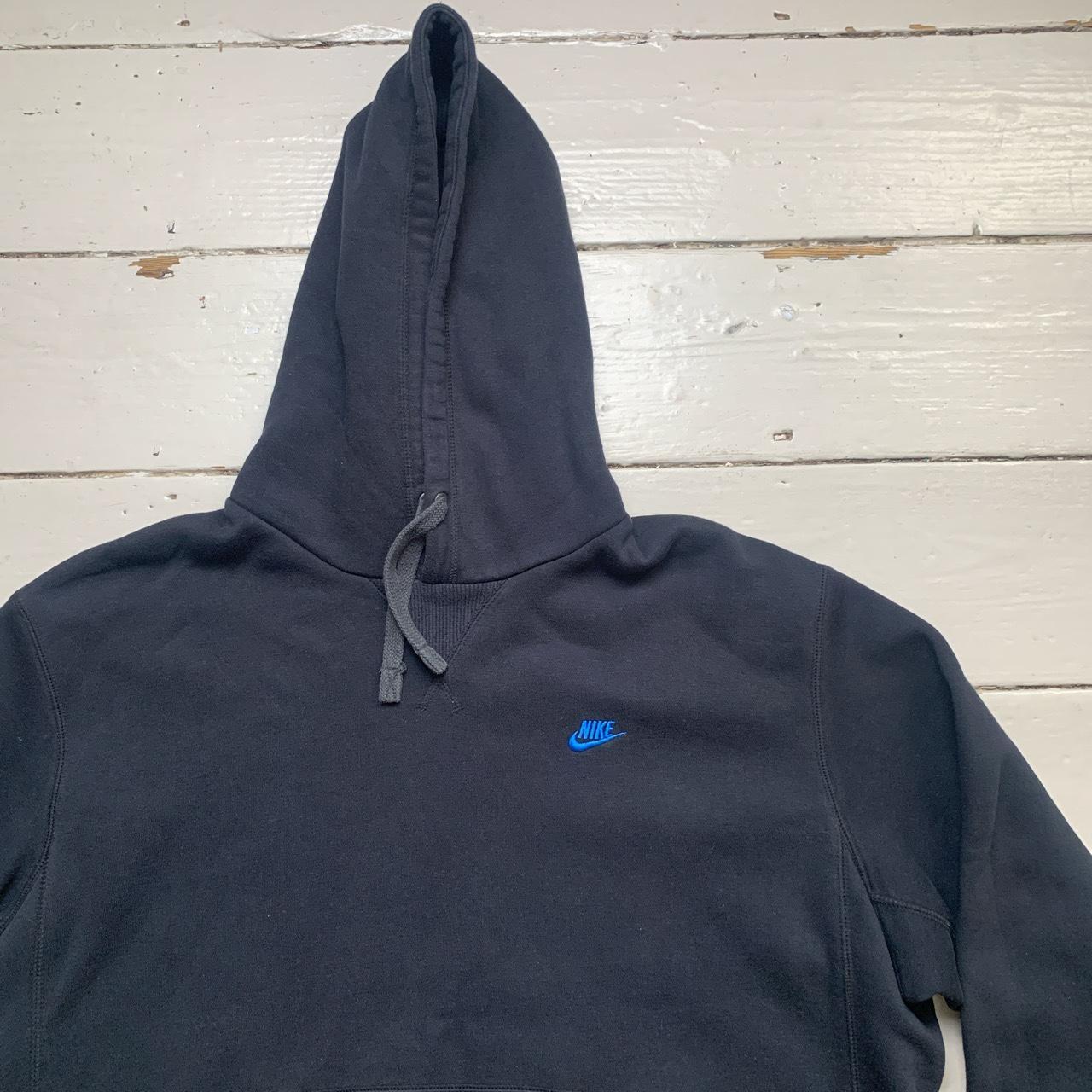 Nike Vintage Swoosh Hoodie Black and Blue