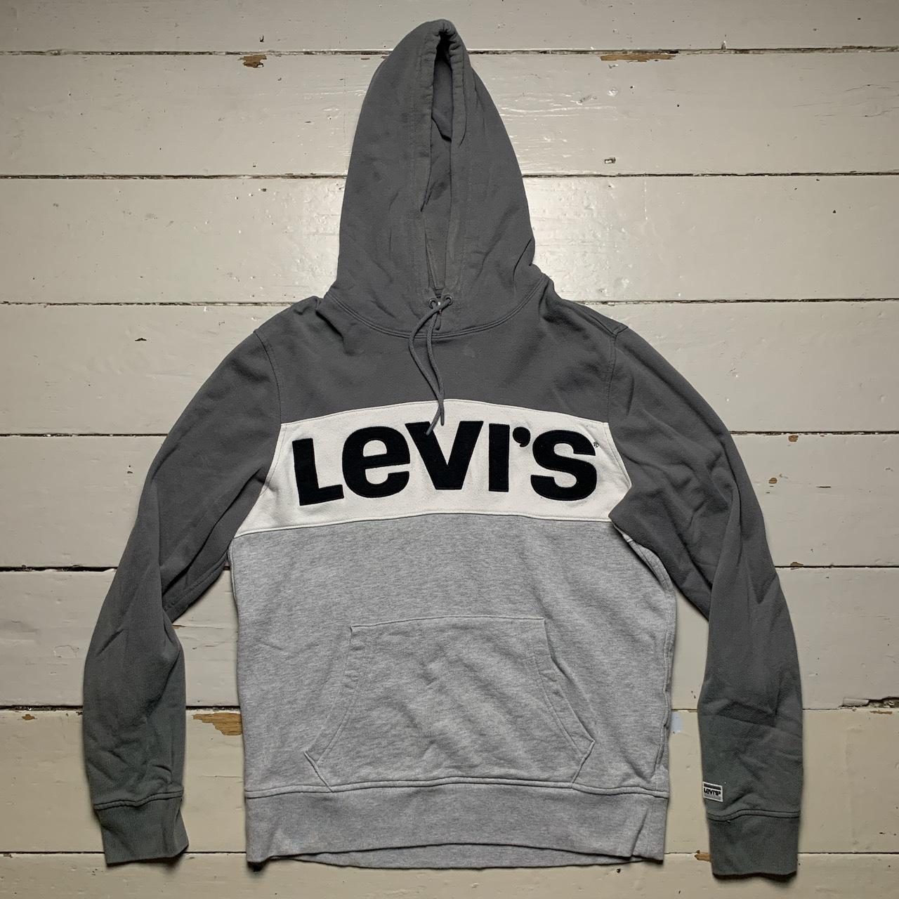 Levis Grey and White Hoodie