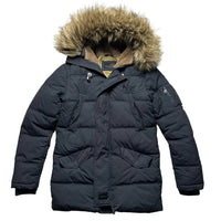 Schott USA Black Parka Coat (XS)