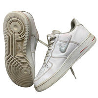 Nike Air Force 1 Jewel White and Red (UK 10)