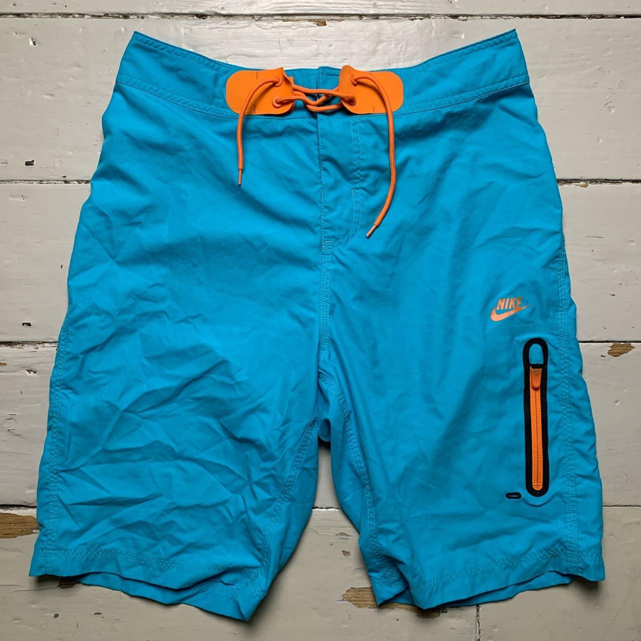 Nike Tech Shorts Blue and Orange