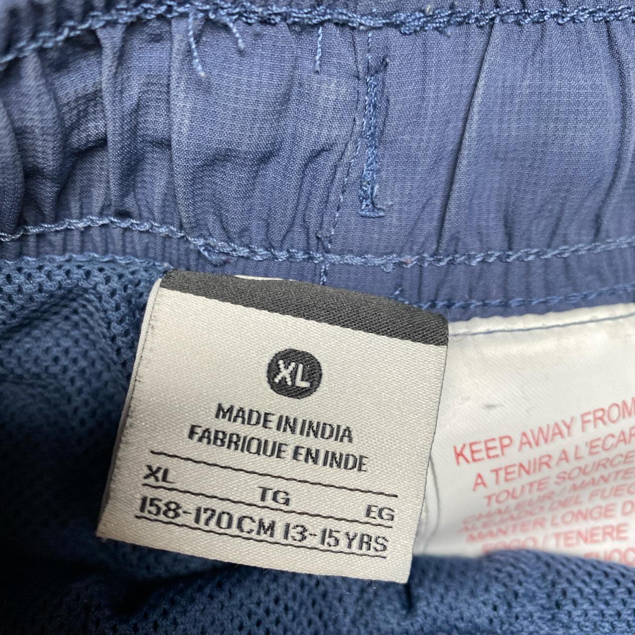 Nike Vintage Shell Trackpant Baggy Bottoms Navy and White