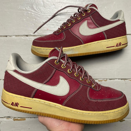 Nike Air Force 1 Lumber Red and White