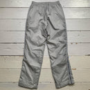 Nike Swoosh Shell Silver and Black Baggy Trackpant Bottoms