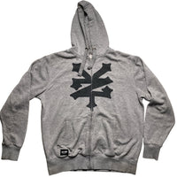 Zoo York Full Grey and Black Vintage Tracksuit (L)