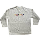 NAFNAF Vintage Cream White Rainbow Spellout Jumper (S)