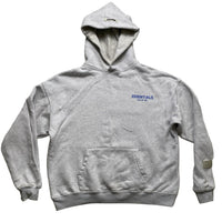 Crenshaw Fear Of God Essentials Nipsey Hussle Grey and Blue Hoodie (S)