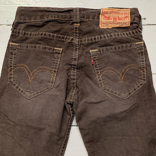 Levis 907 Vintage Corduroy Brown Jeans