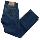 Levis 501 Vintage Navy Distressed Jeans (32W)