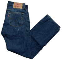 Levis 501 Vintage Navy Distressed Jeans (32W)
