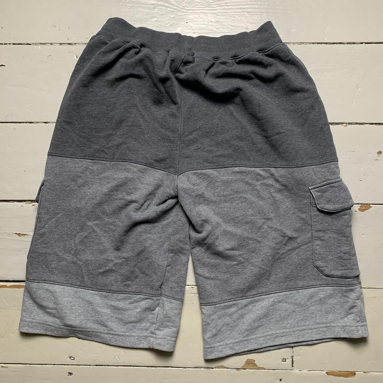 Nike Swoosh Cargo Jogger Shorts Grey Tri Tone