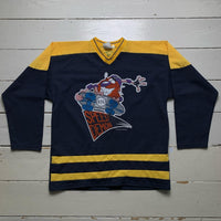 POG Vintage Long Sleeve Hockey Style Skateboarding Jersey