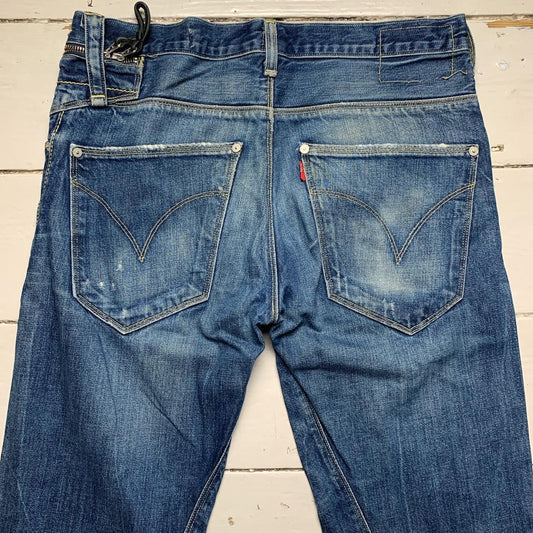 Levis Engineered Distressed Slim Combat Cargo Jeans