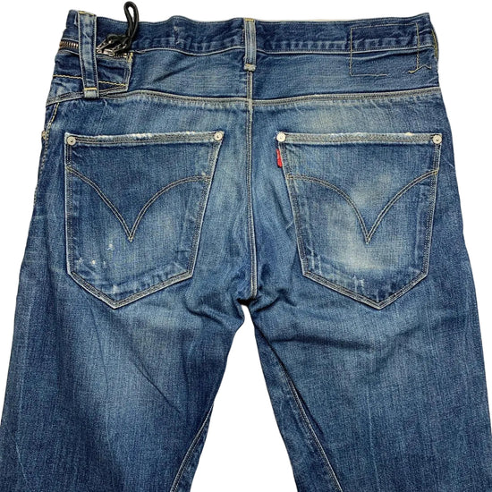 Levis Engineered Distressed Slim Combat Cargo Jeans (32W)