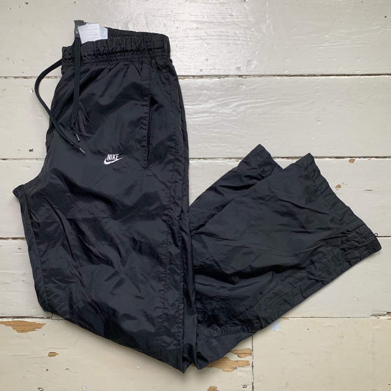 Nike Shell Baggy Black and White Track Pant Shell Bottoms