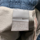 Nike Vintage Swoosh Blue and Grey Baggy Shell Track Pant Ski Trousers (XL)