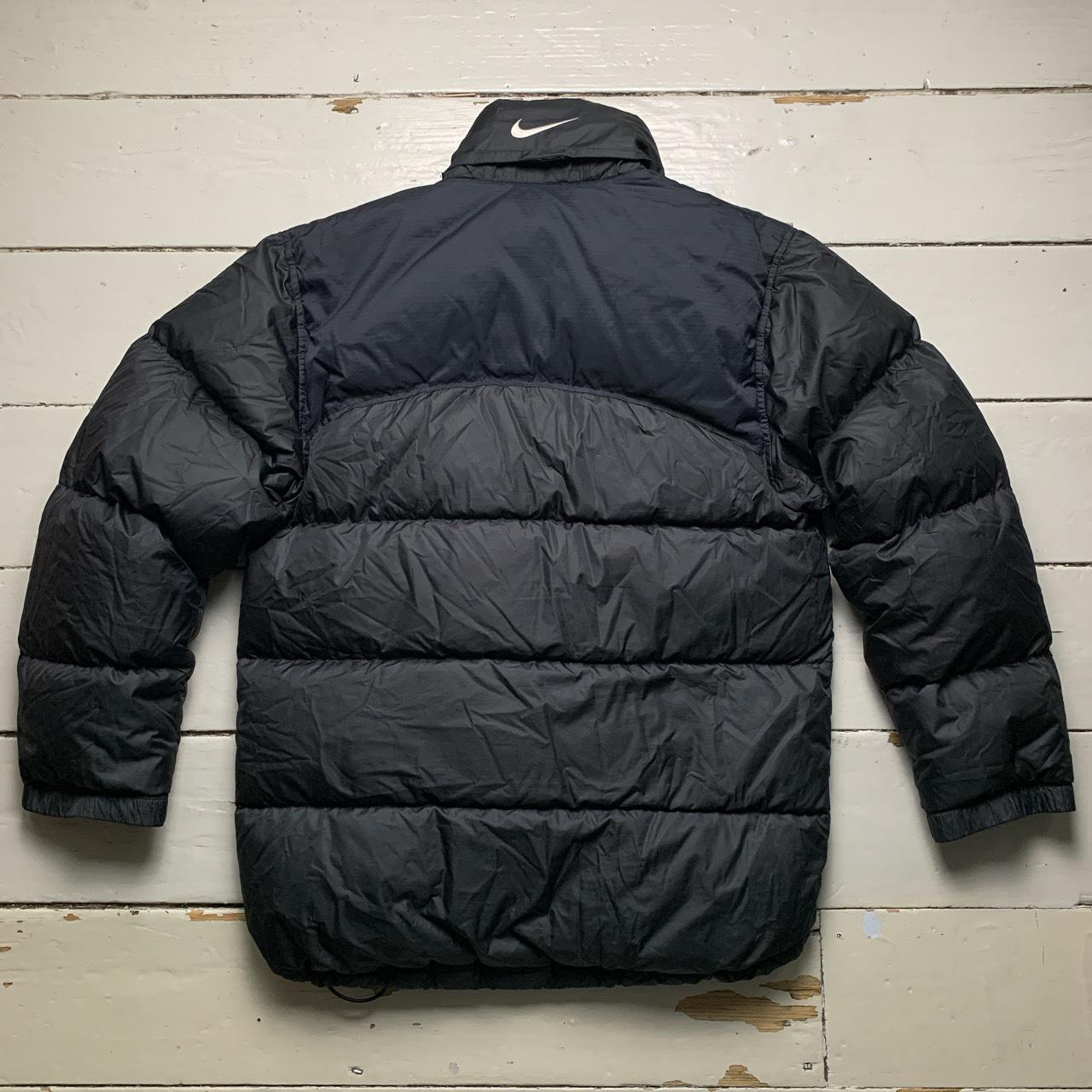 Nike Vintage Swoosh Black and White Puffer Coat