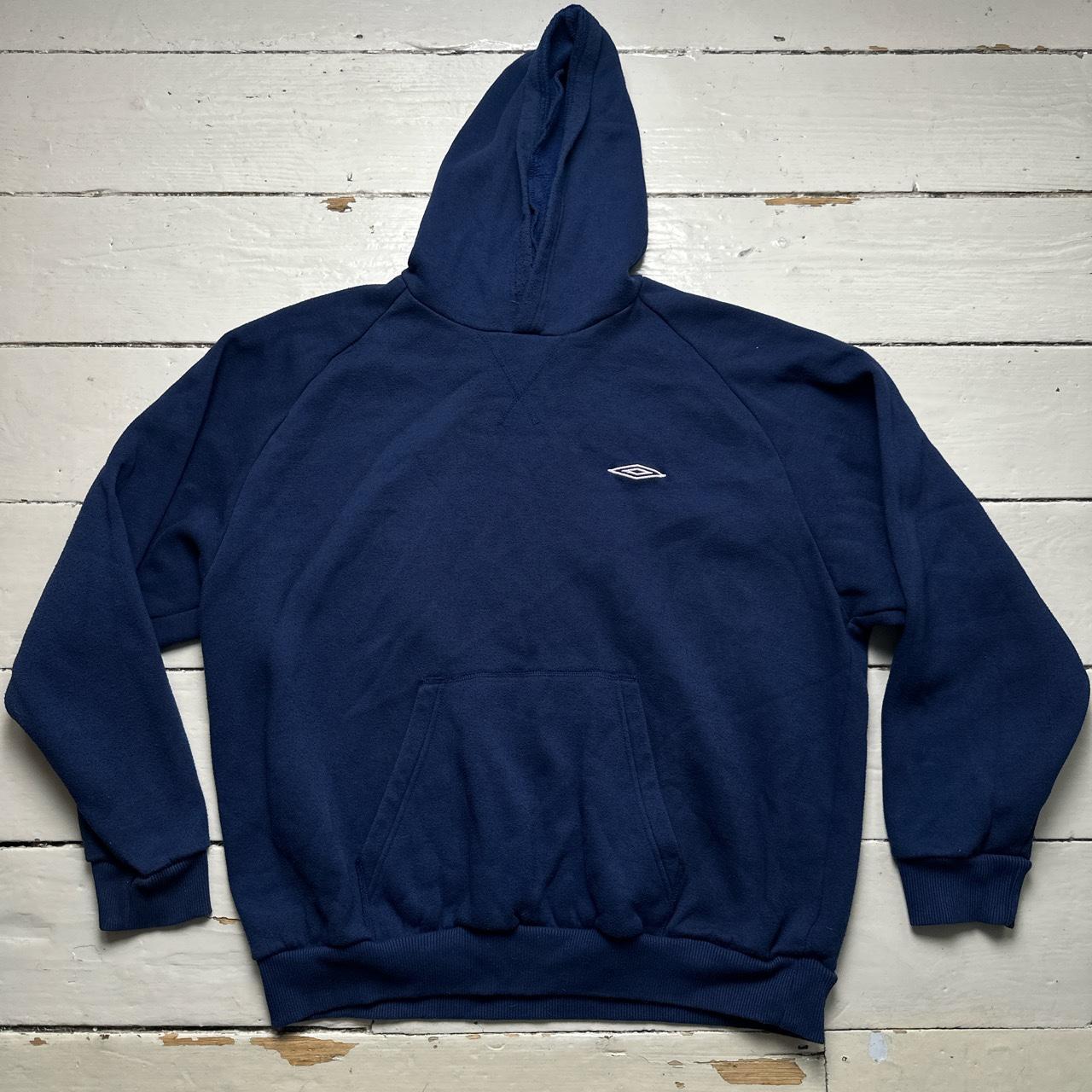 Umbro Navy and White Hoodie