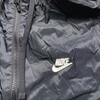 Nike Black and White Swoosh Shell Windbreaker Tracksuit Jacket (L)