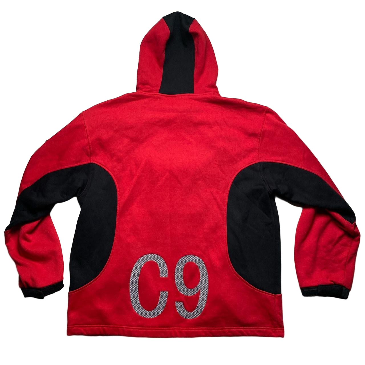 Cleanch Super Sports Vintage 90’s Baggy Red and Black Hip Hop Tracksuit (XL/2XL)