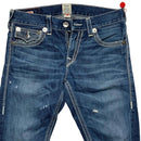 True Religion Ricky Big QT Navy and White Stitch Jeans