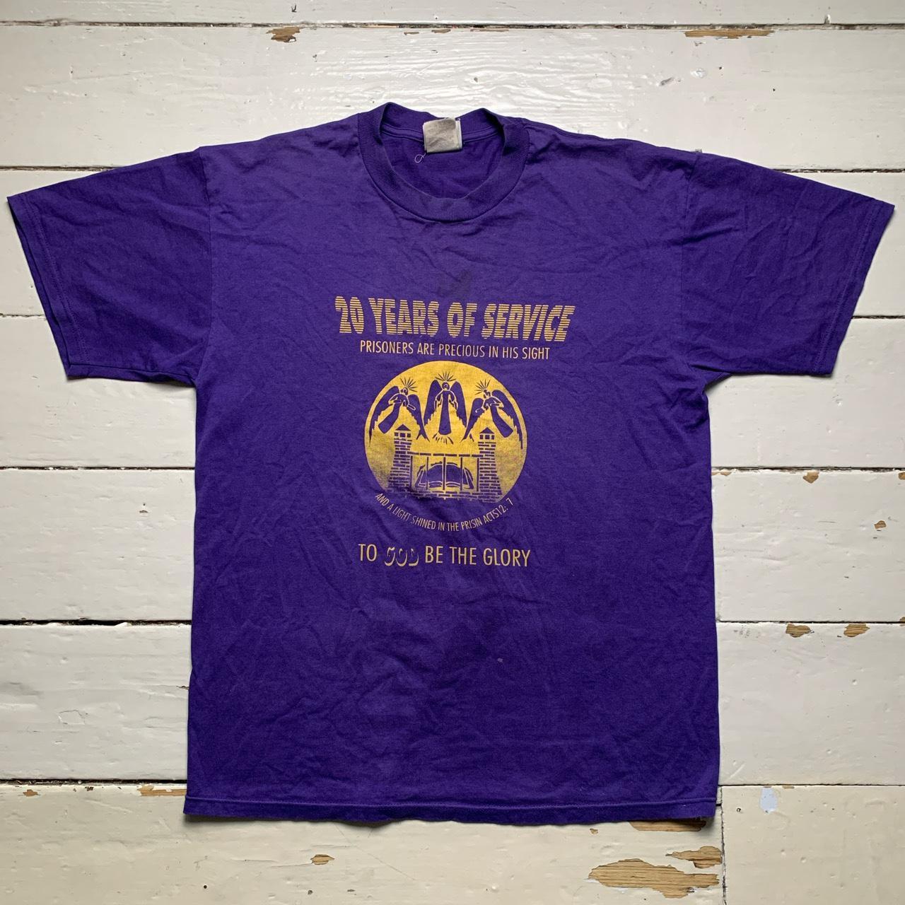 Prison To God Be The Glory Vintage 90’s Purple T Shirt