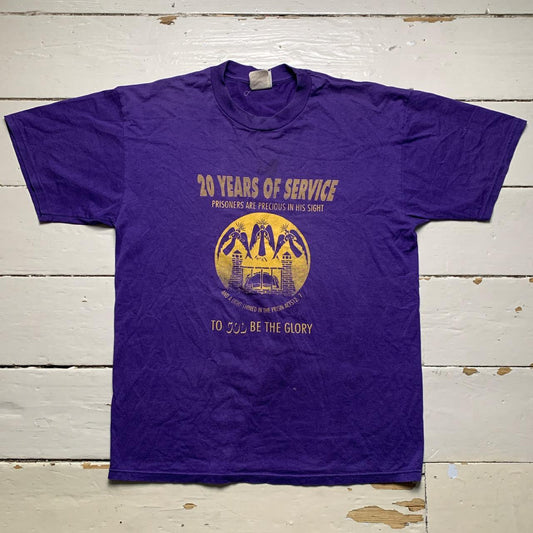 Prison To God Be The Glory Vintage 90’s Purple T Shirt