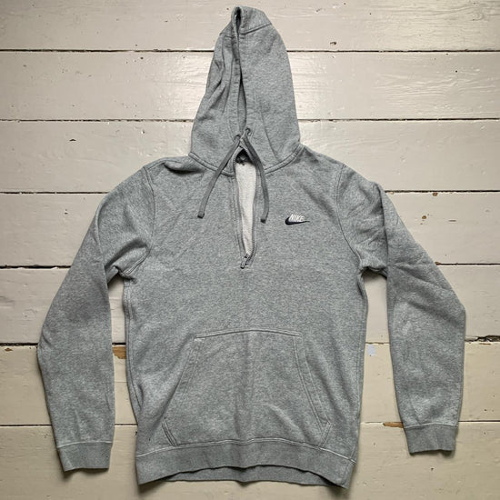 Nike Swoosh Grey Black and White Hoodie