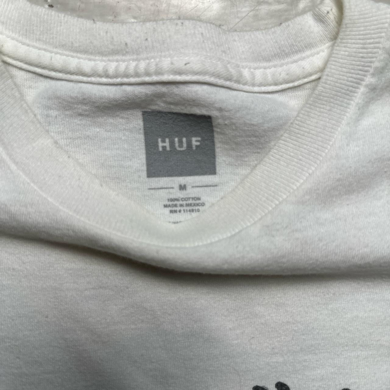 HUF Japanese Print White and Black T Shirt