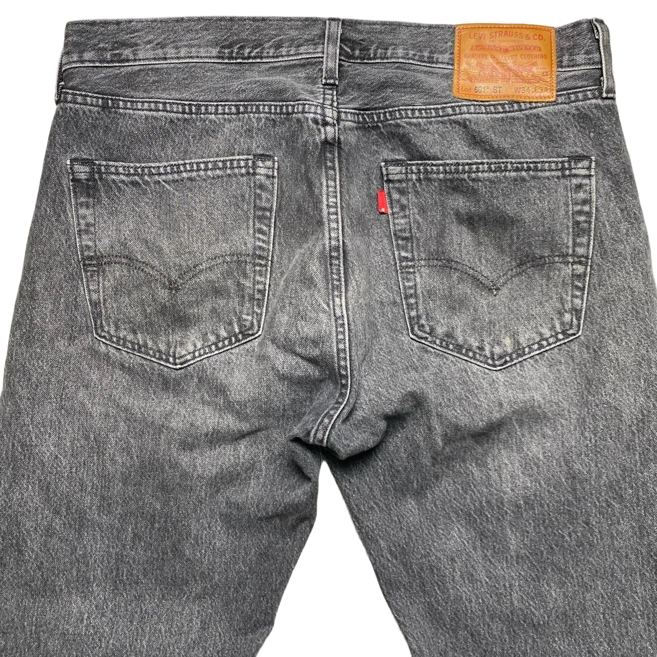 Levis 501 ST Grey Stonewash Jeans (34W)