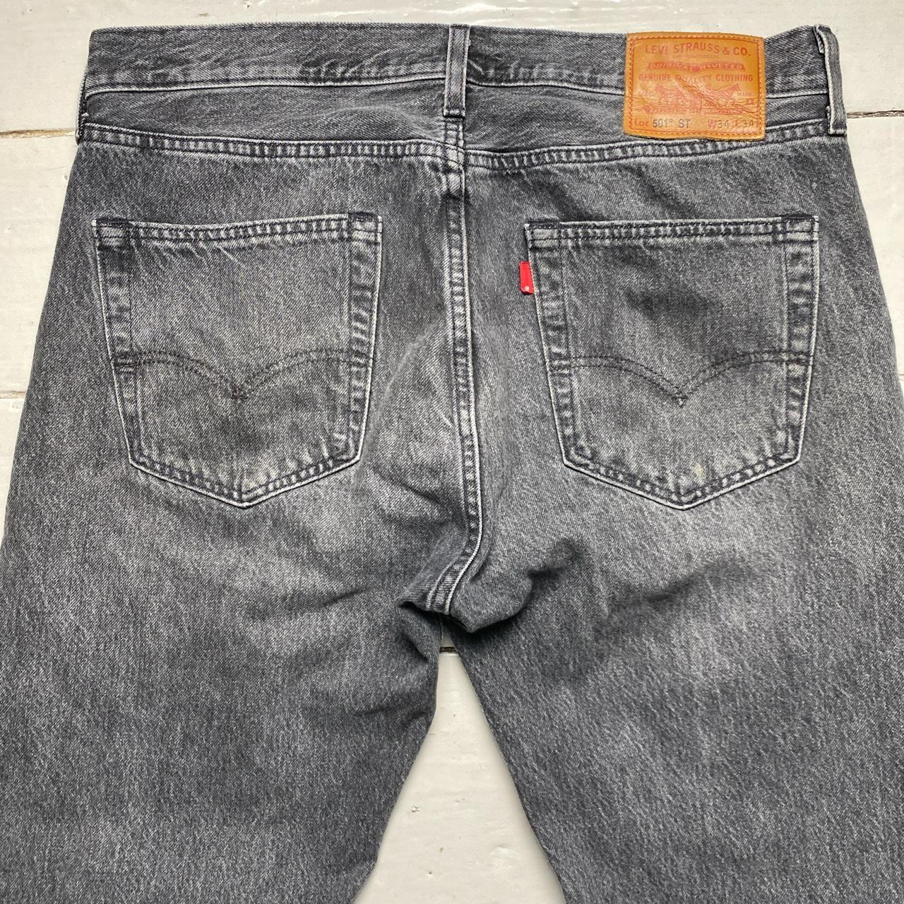 Levis 501 ST Grey Stonewash Jeans