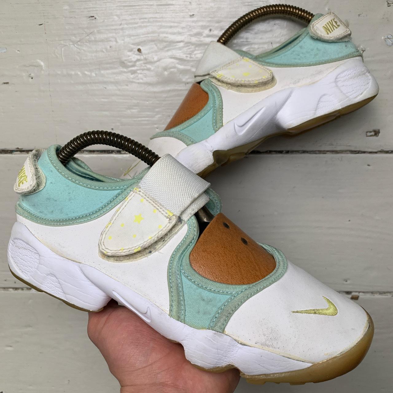 Nike Air Rift Vintage Stars White and Turquoise