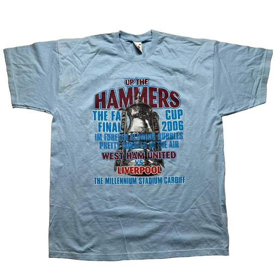 West Ham FA Cup Final 2006 Football Vintage T Shirt (XL)