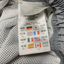 Adidas Grey 3 Stripe and Silver Shell Trackpant Shorts (XL)