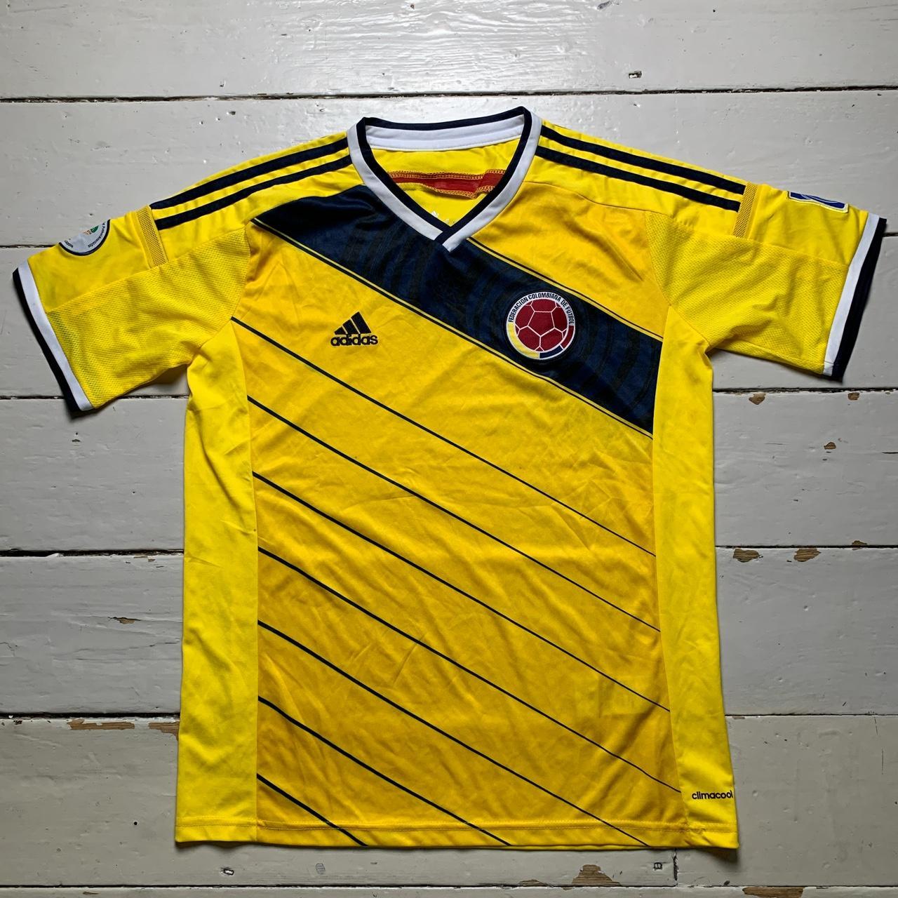 Colombia World Cup Brasil 2014 Yellow Home Football Jersey