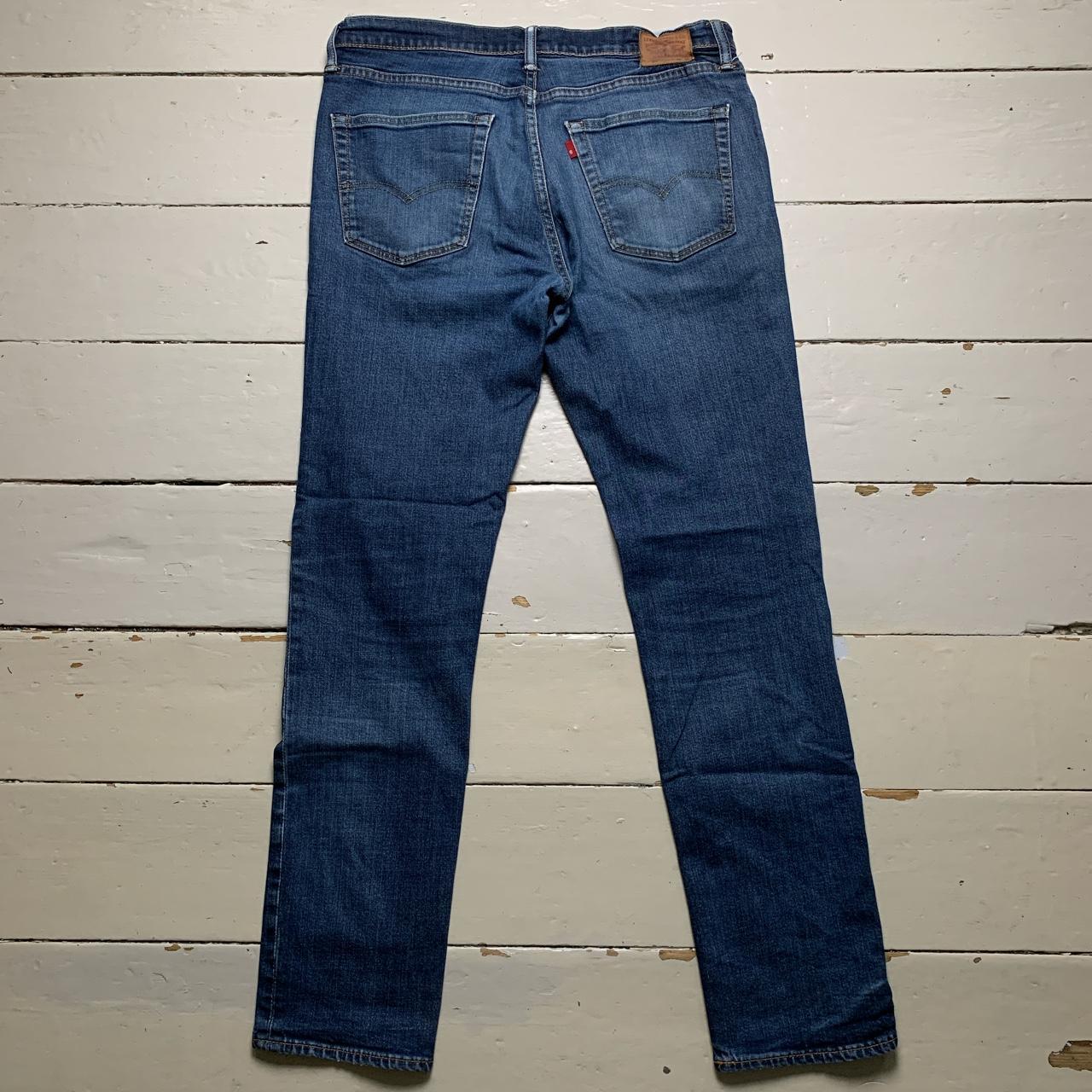 Levis 511 Navy Distressed Knee Jeans