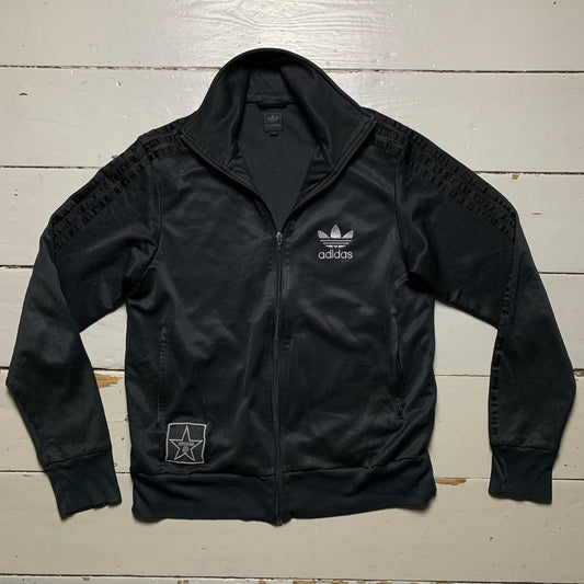 Adidas Originals Black and Silver Track Jacket