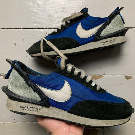 Nike Undercover Sacai Waffle Daybreak Black White and Blue